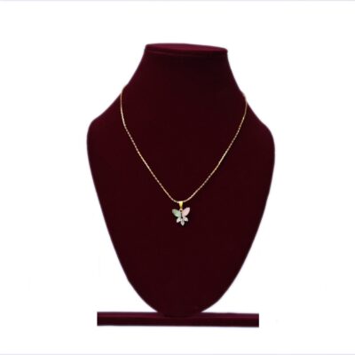 Tribhavya Blossom Charm Crystal Pendant Necklace Alloy Pendant